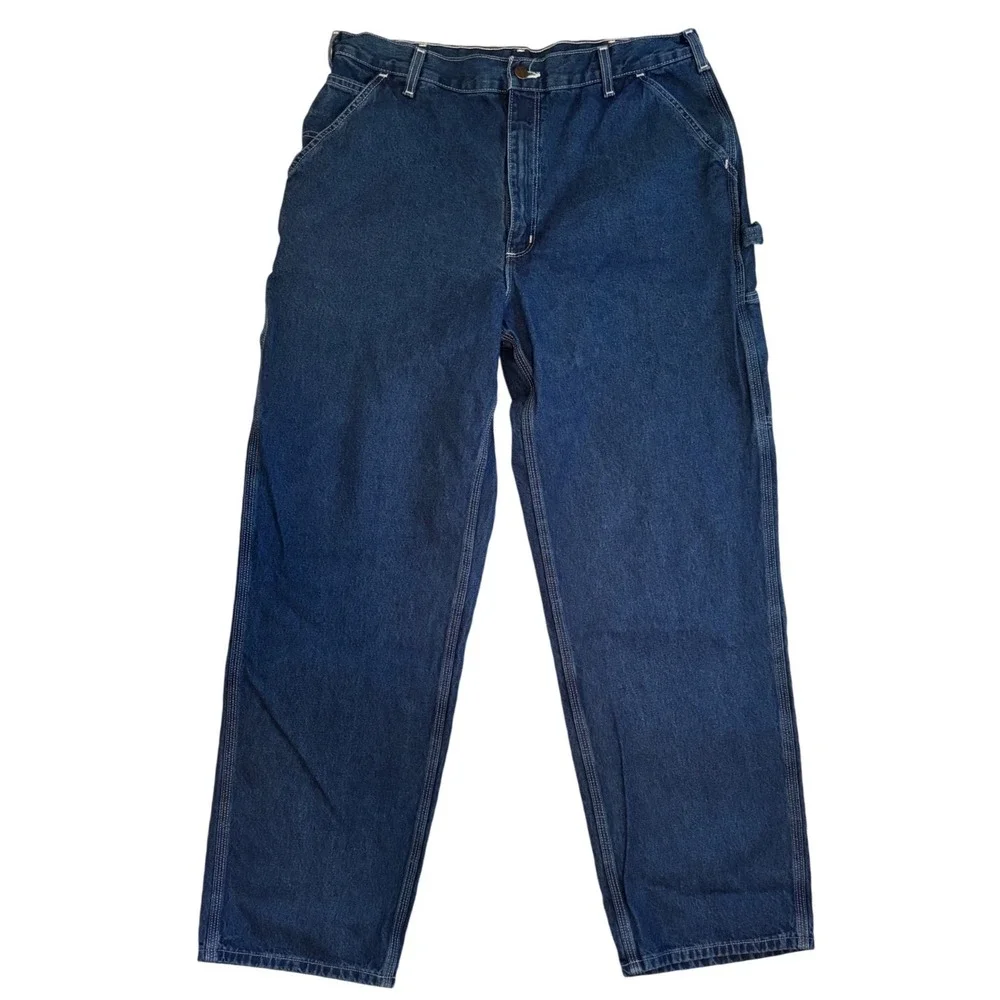 Carhartt‎ B13-DST Loose Original Fit Carpenter Jeans Dark Stone Denim 38x32 Mens